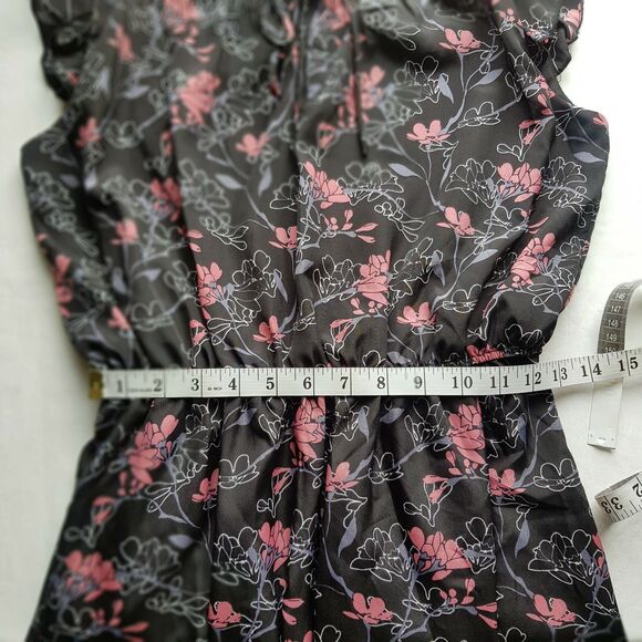 Layered with Love Dress Sz Medium Short Sleeve Floral Garden Bohemian Boho Chic - Picture 12 of 13